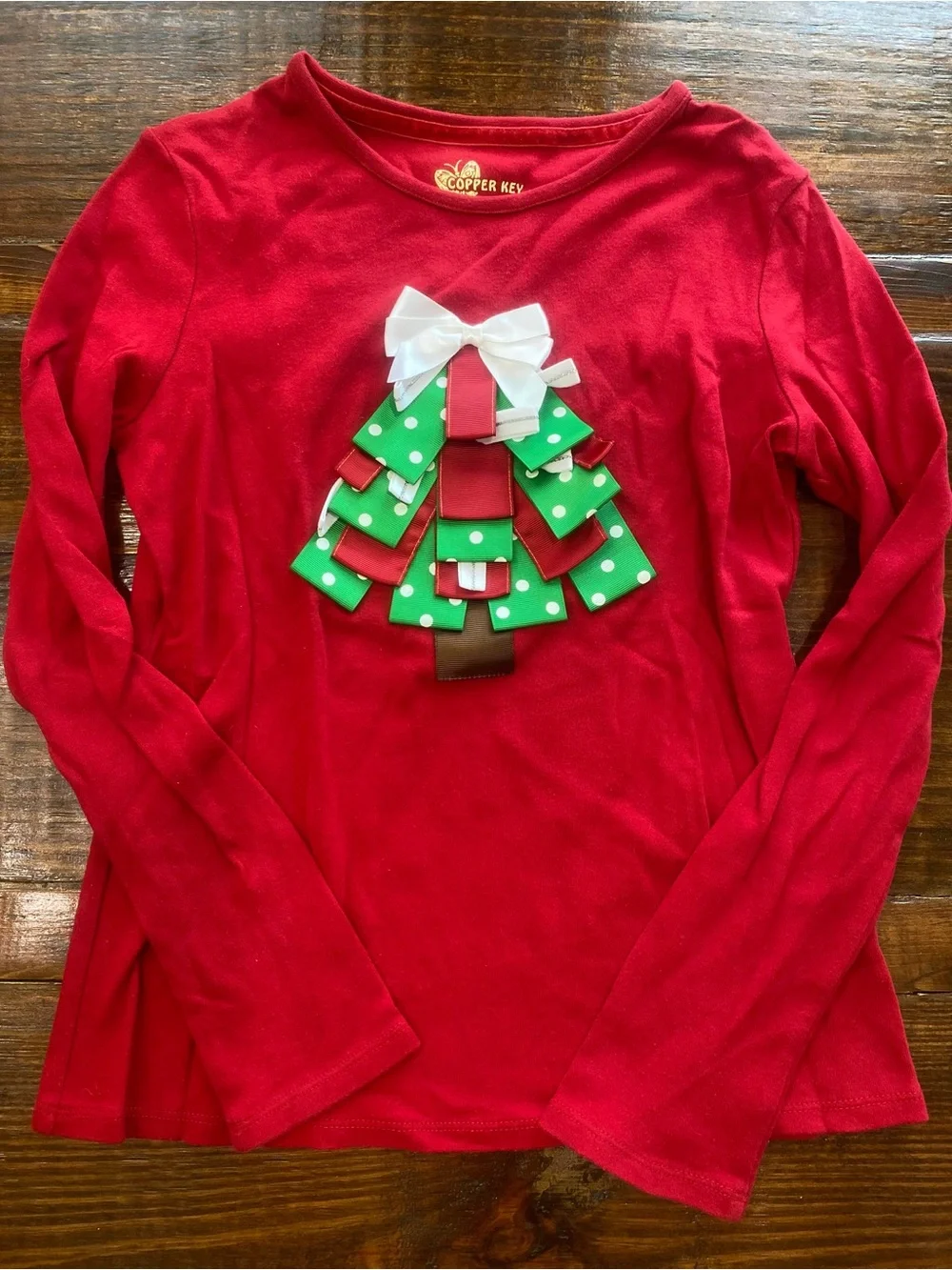 Copper Key Girls Christmas Pajama Set Red Green Size 10/12 & 14/16